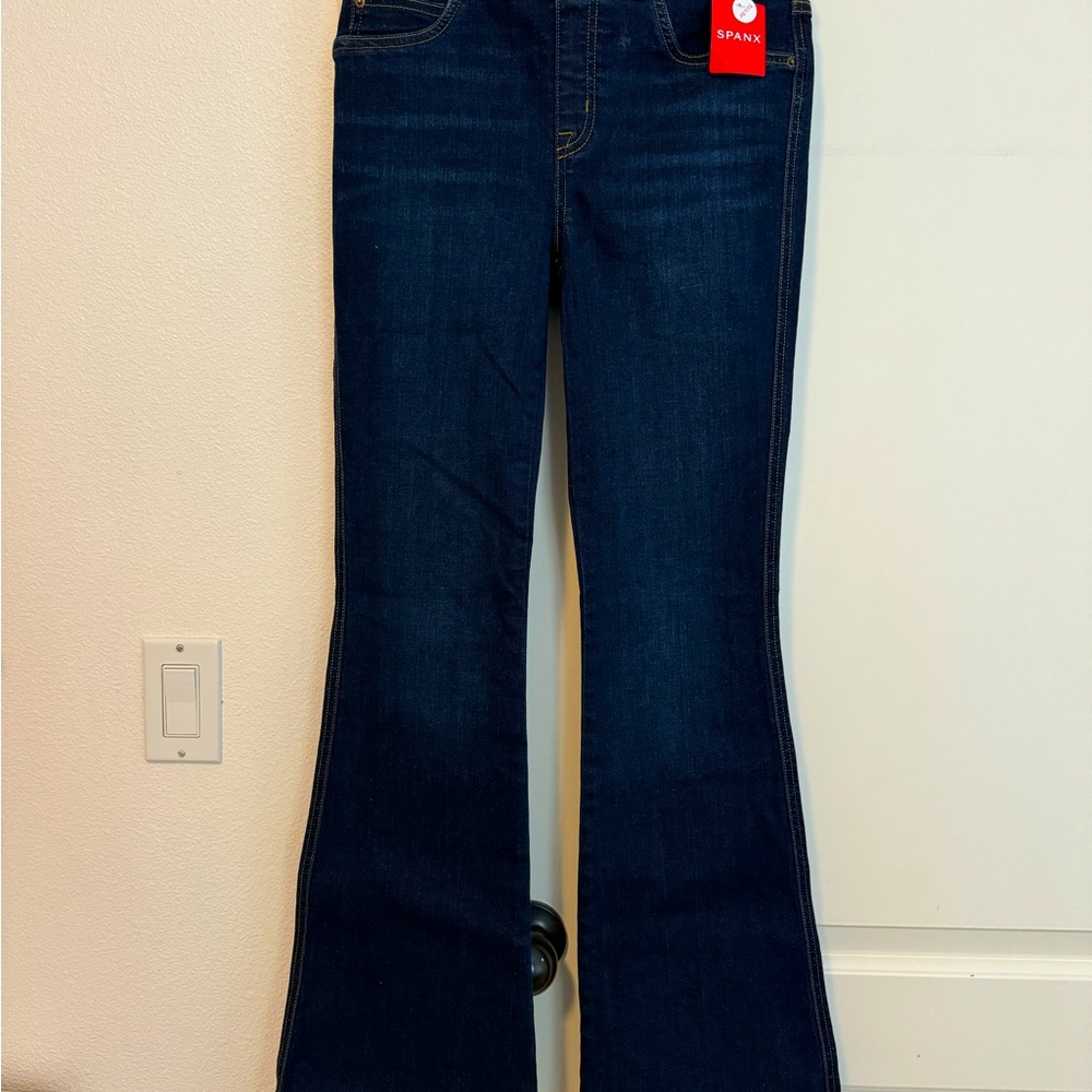 SPANXshape™ EveryWear Flare Jeans, Midnight Shade-Size S
